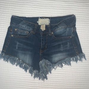 High waisted denim shorts from Altard State